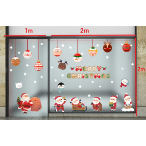 Decal dán tường Decal Noel- Nhưng ông già noel vui nhôn 1 Decal dán tường Decal Noel- Nhưng ông già noel vui nhôn 1