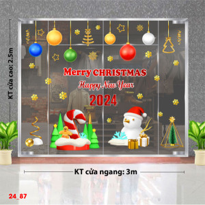 Decal dán tường Decal Noel -sắc màu noel Decal dán tường Decal Noel -sắc màu noel
