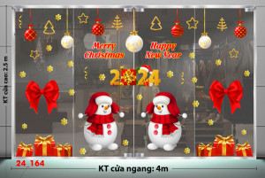 Decal dán tường Decal Noel -Noel 164 Hai người tuyết Decal dán tường Decal Noel -Noel 164 Hai người tuyết