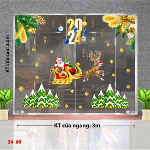 Decal dán tường Decal Noel -Rừng thông xanh Decal dán tường Decal Noel -Rừng thông xanh