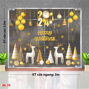 Decal dán tường Decal Noel -Đôi tuần lộc trắng Decal dán tường Decal Noel -Đôi tuần lộc trắng