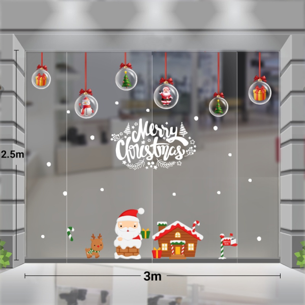 Decal dán tường Decal Noel (T) -Ngôi nhà Noel 3m