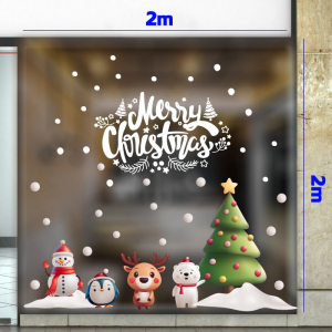 Decal dán tường Noel (T) combo 2m (112-121)