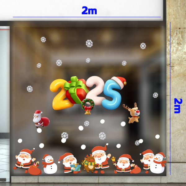 Decal dán tường Decal Noel (T) combo 2m (129 +134) Decal dán tường Decal Noel (T) combo 2m (129 +134)