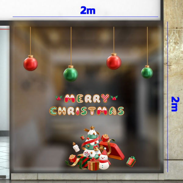 Decal dán tường Decal Noel (T) combo 2m (99-122) Decal dán tường Decal Noel (T) combo 2m (99-122)