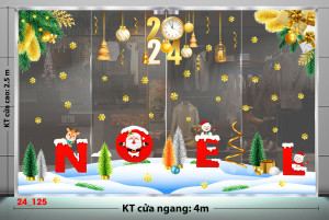 Decal dán tường Decal Noel -Noel vui vẽ 1 Decal dán tường Decal Noel -Noel vui vẽ 1