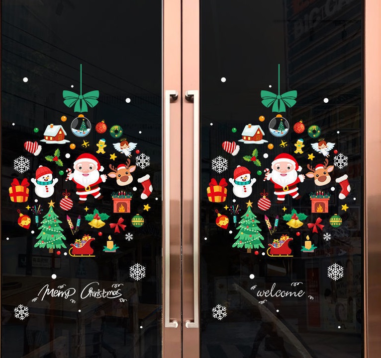 Decal dán tường Noel -Vòng nguyệt  quế (H)