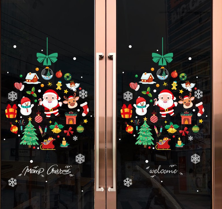 Decal dán tường Decal Noel -Vòng nguyệt  quế (H) Decal dán tường Decal Noel -Vòng nguyệt  quế (H)