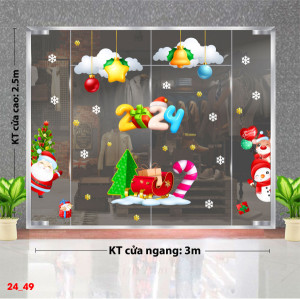 Decal dán tường Decal Noel -Chào đón giáng sinh vui vẽ Decal dán tường Decal Noel -Chào đón giáng sinh vui vẽ