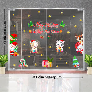 Decal dán tường Decal Noel -vui chào giáng sinh Decal dán tường Decal Noel -vui chào giáng sinh