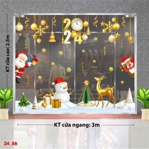 Decal dán tường Decal Noel -Người tuyết trắng bên hộp quà Decal dán tường Decal Noel -Người tuyết trắng bên hộp quà