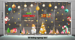 Decal dán tường Noel -xin chào giáng sinh vui vẽ