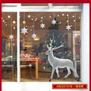 Decal dán tường Decal Noel 113 - Tuần lộc và sao tuyết Decal dán tường Decal Noel 113 - Tuần lộc và sao tuyết