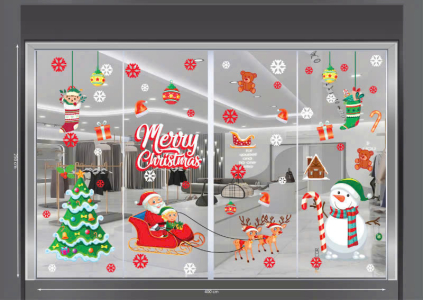 Decal dán tường Decal Noel 2025 - Ông già tuần lộc Decal dán tường Decal Noel 2025 - Ông già tuần lộc