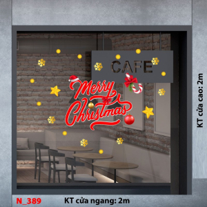 Decal dán tường Decal Noel 389 Decal dán tường Decal Noel 389