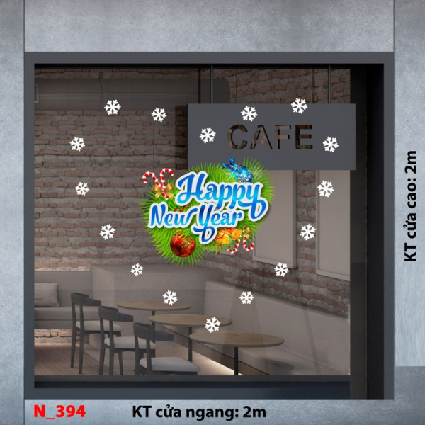 Decal dán tường         Noel 394