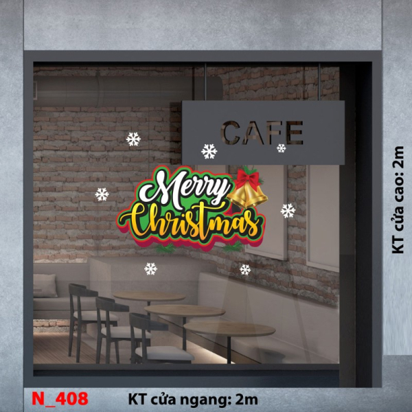 Decal dán tường Decal Noel 408 Decal dán tường Decal Noel 408