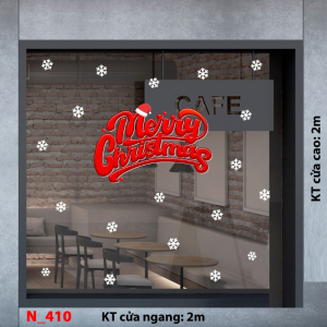 Decal dán tường Noel 410