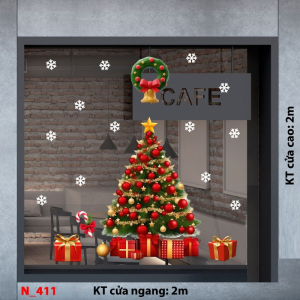 Decal dán tường Noel 411