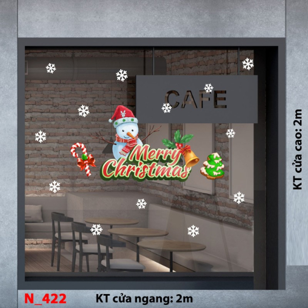 Decal dán tường Decal Noel 422 Decal dán tường Decal Noel 422