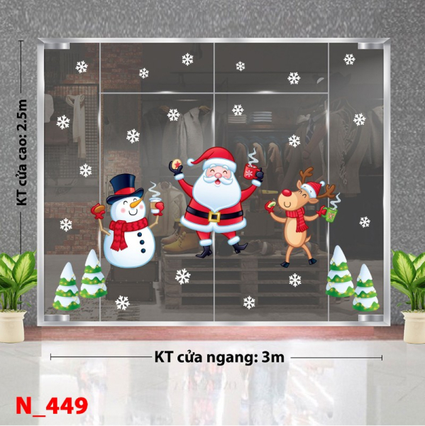 Decal dán tường Decal Noel 449 Decal dán tường Decal Noel 449