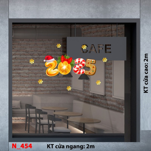 Decal dán tường Noel 454