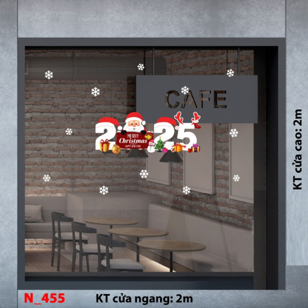 Decal dán tường Decal Noel 455