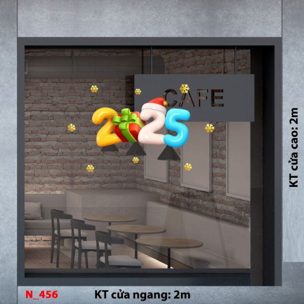 Decal dán tường Decal Noel 456 Decal dán tường Decal Noel 456