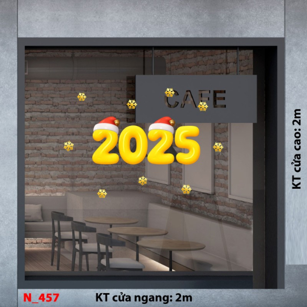 Decal dán tường Decal Noel 457 Decal dán tường Decal Noel 457