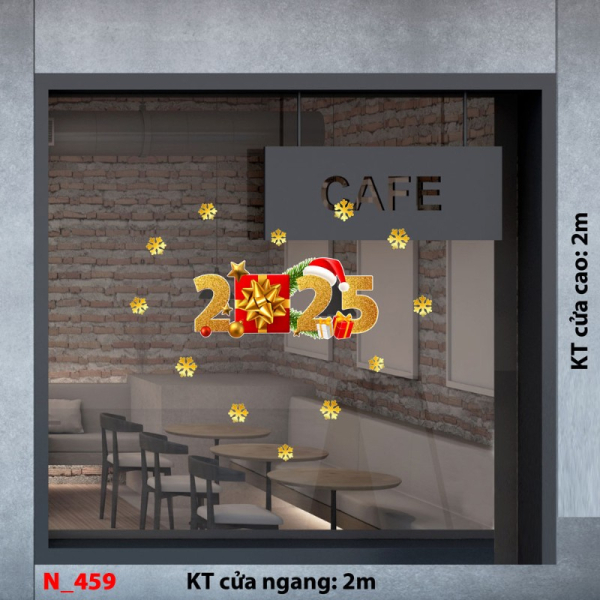 Decal dán tường Decal Noel 459 Decal dán tường Decal Noel 459