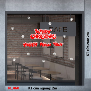 Decal dán tường Noel 460