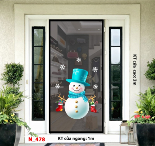 Decal dán tường Noel 478 -Người Tuyết