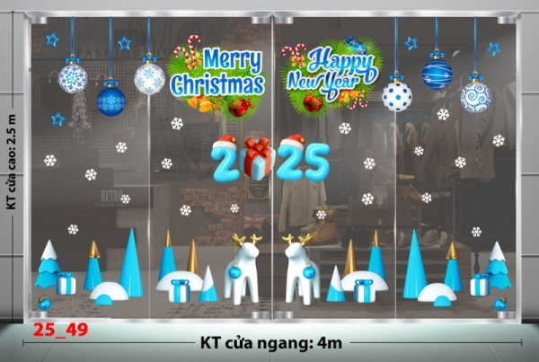 Decal dán tường Noel 49