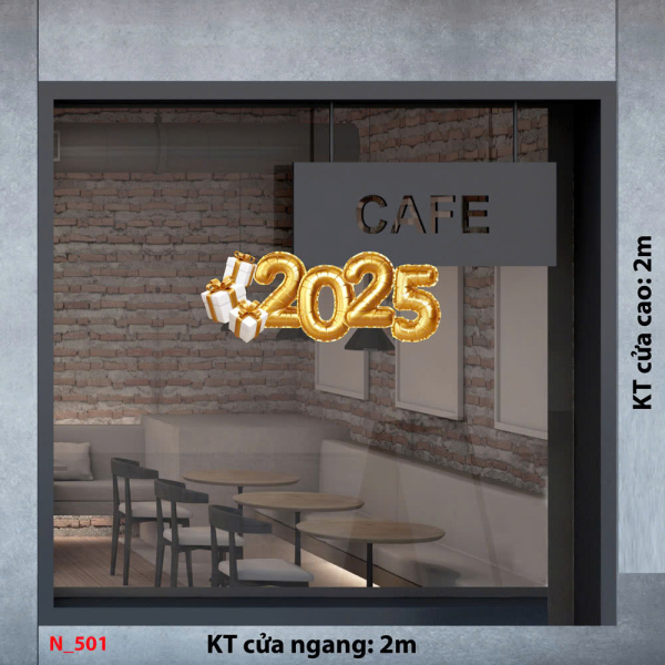Decal dán tường Decal Noel 501 Decal dán tường Decal Noel 501