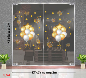 Decal dán tường Decal Noel 502 Decal dán tường Decal Noel 502