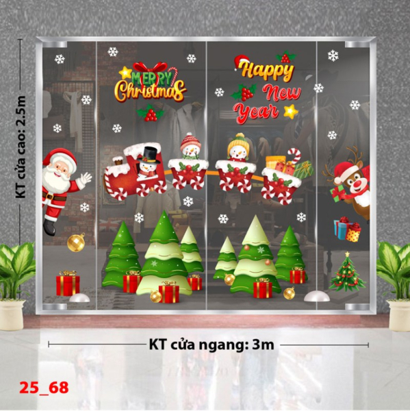 Decal dán tường Decal Noelcombo 68 Decal dán tường Decal Noelcombo 68