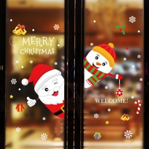 Decal dán tường Noel 69 -ông già noel và bạn (K)