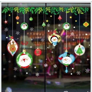 Decal dán tường Decal Noel 75 -Dây treo noel vui nhộn Decal dán tường Decal Noel 75 -Dây treo noel vui nhộn