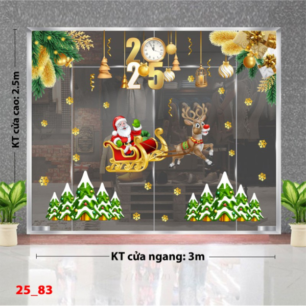 Decal dán tường Noel 83