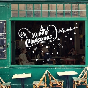 Decal dán tường Noel 90 -Giáng sinh và tuần lộc