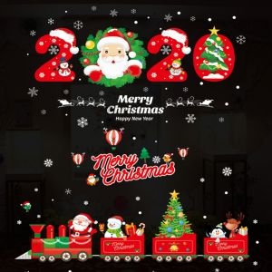 Decal dán tường Noel 94 - Đoàn tàu ông già Noel