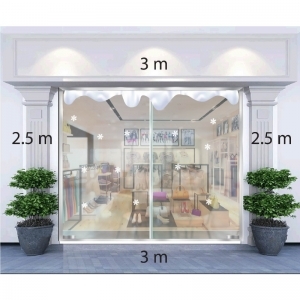 Decal dán tường Decal Noel-Bông tuyết trang trí Decal dán tường Decal Noel-Bông tuyết trang trí