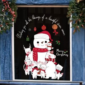 Decal dán tường Noel-Các bạn vui cùng giáng sinh
