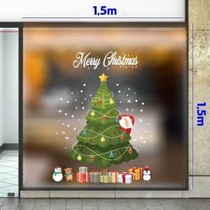 Decal dán tường Decal Noel-Cây thông to Decal dán tường Decal Noel-Cây thông to