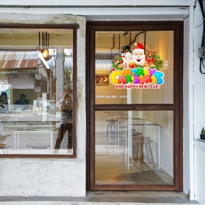 Decal dán tường Decal Noel-Chào đón giáng sinh Decal dán tường Decal Noel-Chào đón giáng sinh