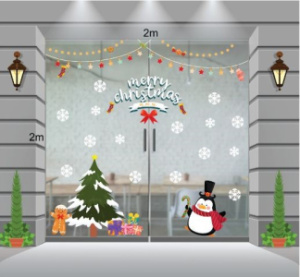 Decal dán tường Decal Noel-chim cánh cụt đón giáng sinh cùng bạn Decal dán tường Decal Noel-chim cánh cụt đón giáng sinh cùng bạn