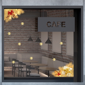 Decal dán tường Decal Noel-Chuông vàng Decal dán tường Decal Noel-Chuông vàng