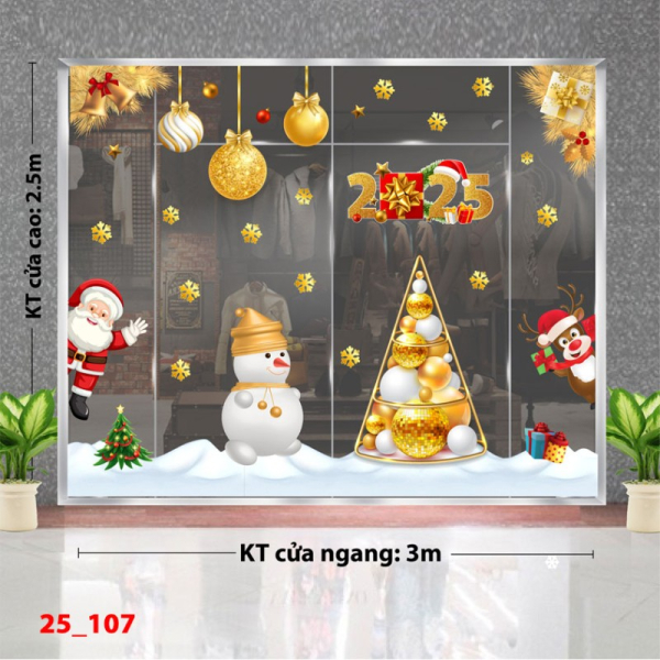 Decal dán tường Noel combo 107