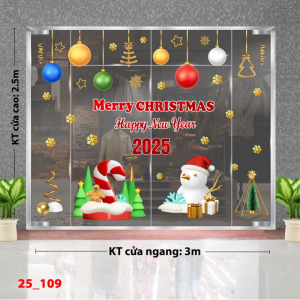 Decal dán tường Decal Noel combo 109 Decal dán tường Decal Noel combo 109