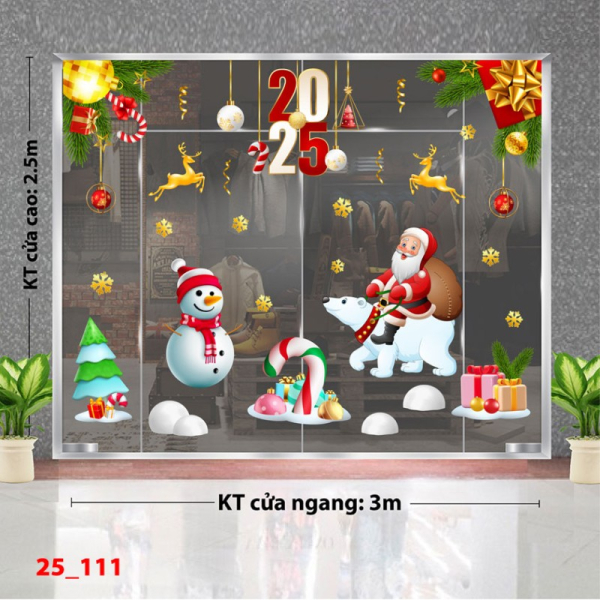 Decal dán tường Decal Noel combo 111 Decal dán tường Decal Noel combo 111